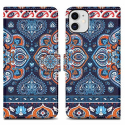 Coque pour Apple iPhone 11 Etui en Mandala Bleu No. 1 Housse Case Cover Protection fermeture magnétique Portefeuille Wallet
