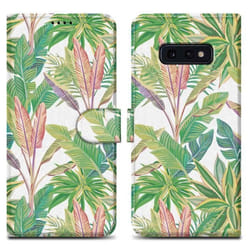 Coque pour Samsung Galaxy S10e Etui en Forêt Tropicale Verte No. 8 Housse Case Cover Protection fermeture magnétique Portefeuille