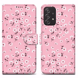 Coque pour Samsung Galaxy A52 (4G / 5G) / A52s Etui en Pluie de Fleurs No. 6 Housse Case Cover Protection fermeture magnétiqu ...