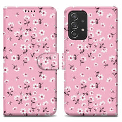Coque pour Samsung Galaxy A52 (4G / 5G) / A52s Etui en Pluie de Fleurs No. 6 Housse Case Cover Protection fermeture magnétique