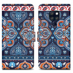Coque pour Huawei MATE 20 - CADORABO - Mandala Bleu - Similicuir - Fermeture magnétique - Support horizontal