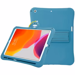 Etui pour Apple iPad 7 / 8 (10.2 Zoll) Coque tablette Design en Dinosaure No. 5 Case Portefeuille Wallet Cover Protection enf ...