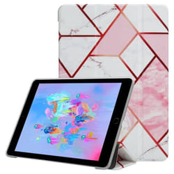 Coque tablette pour Apple iPad AIR 2 2014 / AIR 2013 / PRO (9.7 Zoll) Etui en Marbre Blanc Rose Housse Case Cover Protection