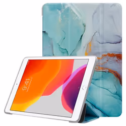 Coque tablette pour Apple iPad PRO (10.5 Zoll) Etui en Marbre Vert Housse Case Cover Protection Silicone TPU Portefeuille Wal ...