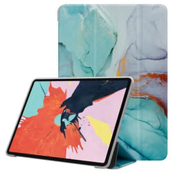 Coque tablette pour Apple iPad PRO 11 2020 / 2021 (11 Zoll) Etui en Marbre Vert Housse Case Cover Protection Silicone TPU