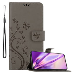 Coque pour Realme GT / GT Neo 2T / Q3 PRO Housse en GRIS FLORAL Etui Case Cover Protection Floral Portefeuille Wallet