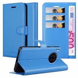 Coque pour Honor 50 LITE Housse en BLEU CÉLESTE Etui Case Cover Protection fermeture magnétique Portefeuille