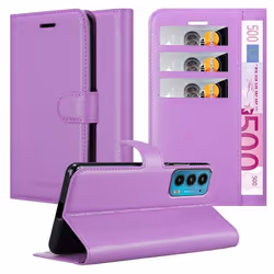 Coque pour Motorola EDGE 20 Housse en ORCHIDÉE VIOLETS Etui Case Cover Protection fermeture magnétique Portefeuille