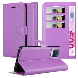 Coque pour Realme 8 4G / 8 PRO Housse en ORCHIDÉE VIOLETS Etui Case Cover Protection fermeture magnétique Portefeuille