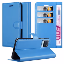 Coque pour Realme 8 4G / 8 PRO Housse en BLEU CÉLESTE Etui Case Cover Protection fermeture magnétique Portefeuille