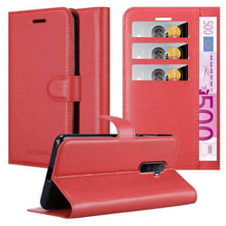 Coque pour Realme X2 PRO / Oppo Reno Ace Housse en ROUGE CERISE Etui Case Cover Protection fermeture magnétique Portefeuille