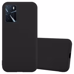 Coque pour Oppo A16s / A54s Etui en CANDY NOIR Housse Case Cover Protection Silicone TPU Case