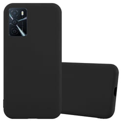 Coque pour Oppo A16s / A54s Etui en CANDY NOIR Housse Case Cover Protection Silicone TPU Case