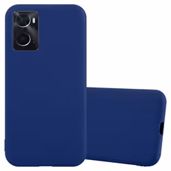 Coque pour Oppo A36 / A76 / A96 4G / K10 4G / Realme 9i Etui en CANDY BLEU FONCÉ Housse Case Cover Protection Silicone TPU Ca ...