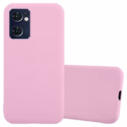 Coque pour Oppo FIND X5 LITE / Reno7 5G Etui en CANDY ROSE VIF Housse Case Cover Protection Silicone TPU Case