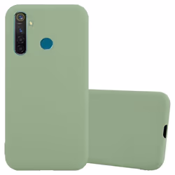 Coque pour Realme 5 PRO / Realme Q Etui en CANDY VERT PASTEL Housse Case Cover Protection Silicone TPU Case