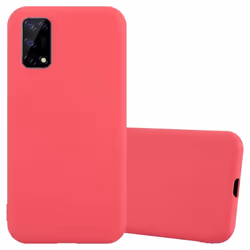 Coque pour Realme 7 5G Etui en CANDY ROUGE Housse Case Cover Protection Silicone TPU Case