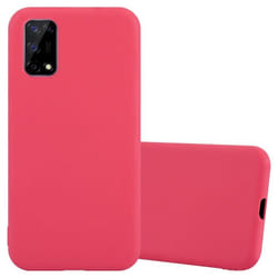Coque pour Realme 7 5G Etui en CANDY ROUGE Housse Case Cover Protection Silicone TPU Case