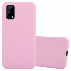 Coque pour Realme 7 5G Etui en CANDY ROSE VIF Housse Case Cover Protection Silicone TPU Case