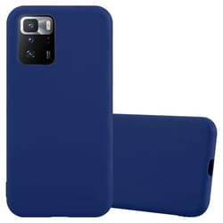 Coque pour Xiaomi POCO X3 GT Etui en CANDY BLEU FONCÉ Housse Case Cover Protection Silicone TPU Case