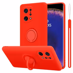 Coque pour Oppo FIND X5 Housse en LIQUID RED Etui Case Cover Protection en Silicone TPU telephone portable