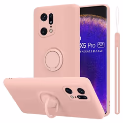 Coque pour Oppo FIND X5 PRO Housse en LIQUID PINK Etui Case Cover Protection en Silicone TPU telephone portable