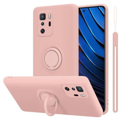 Coque pour Xiaomi POCO X3 GT Housse en LIQUID PINK Etui Case Cover Protection en Silicone TPU telephone portable