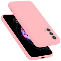 Coque pour Motorola EDGE 20 Housse en LIQUID PINK Etui Case Cover Protection en Silicone TPU telephone portable