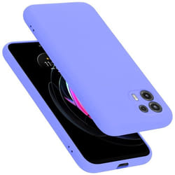 Coque pour Motorola EDGE 20 LITE / FUSION Housse en LIQUID LIGHT PURPLE Etui Case Cover Protection en Silicone TPU telephone