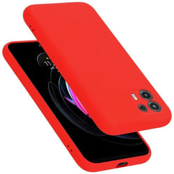 Coque pour Motorola EDGE 20 LITE / FUSION Housse en LIQUID RED Etui Case Cover Protection en Silicone TPU telephone portable