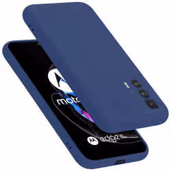 Coque pour Motorola EDGE 20 PRO / EDGE S PRO Housse en LIQUID BLUE Etui Case Cover Protection en Silicone TPU telephone porta ...