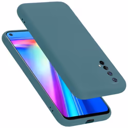 Coque pour Realme 7 5G Housse en LIQUID GREEN Etui Case Cover Protection en Silicone TPU telephone portable