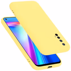 Coque pour Realme 7 5G Housse en LIQUID YELLOW Etui Case Cover Protection en Silicone TPU telephone portable