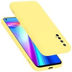Coque pour Realme 7 5G Housse en LIQUID YELLOW Etui Case Cover Protection en Silicone TPU telephone portable