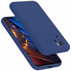 Coque pour Xiaomi POCO X3 GT Housse en LIQUID BLUE Etui Case Cover Protection en Silicone TPU telephone portable