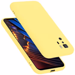 Coque pour Xiaomi POCO X3 GT Housse en LIQUID YELLOW Etui Case Cover Protection en Silicone TPU telephone portable