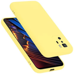 Coque pour Xiaomi POCO X3 GT Housse en LIQUID YELLOW Etui Case Cover Protection en Silicone TPU telephone portable