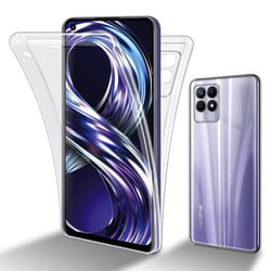Coque pour Realme 8i / Narzo 50 4G Etui en TRANSPARENT Housse Etui Case Cover 360° Full Body Protection protection décran
