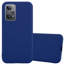 Coque pour Realme GT 2 / GT Neo 2 Etui en CANDY BLEU FONCÉ Housse Case Cover Protection Silicone TPU Case