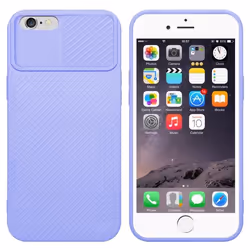 Housse pour téléphone - CADORABO - iPhone 6 PLUS / 6S PLUS - Silicone TPU - Protection appareil photo - Lilas