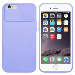 Housse pour téléphone - CADORABO - iPhone 6 PLUS / 6S PLUS - Silicone TPU - Protection appareil photo - Lilas
