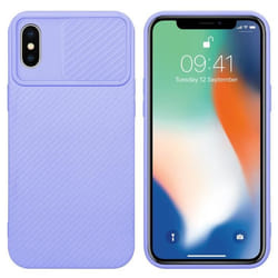 Housse pour iPhone X/XS - CADORABO - Coque en Silicone TPU - Protection Appareil Photo - Lilas - Souple