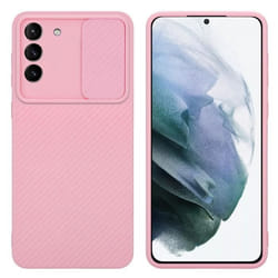 Housse pour Samsung Galaxy S21 PLUS Coque en Bonbon Rose Etui Case Cover Silicone TPU et protection pour appareil photo