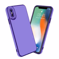 Coque - CADORABO - iPhone X / XS - Lilas - Or Rose - Protection caméra - Design fin et léger