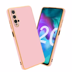 Housse pour Honor 20 / 20S / Huawei NOVA 5T Coque en Glossy Rose - Or Etui Case Cover Silicone TPU et protection pour apparei ...