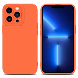 Coque pour Apple iPhone 12 PRO MAX en FLUID ORANGE Housse Etui Case Cover en Silicone TPU flexible Protection