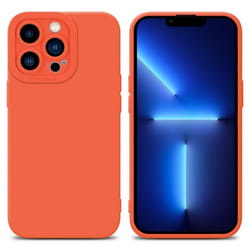 Coque pour Apple iPhone 12 PRO MAX en FLUID ORANGE Housse Etui Case Cover en Silicone TPU flexible Protection