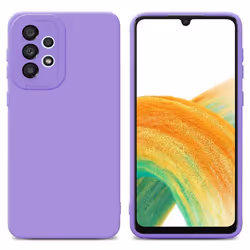 Coque pour Samsung Galaxy A33 5G en FLUID VIOLET CLAIR Housse Etui Case Cover en Silicone TPU flexible Protection