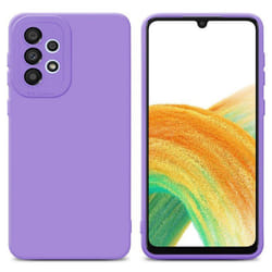 Coque pour Samsung Galaxy A33 5G en FLUID VIOLET CLAIR Housse Etui Case Cover en Silicone TPU flexible Protection