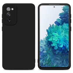 Coque pour Samsung Galaxy S20 FE en FLUID NOIR Housse Etui Case Cover en Silicone TPU flexible Protection